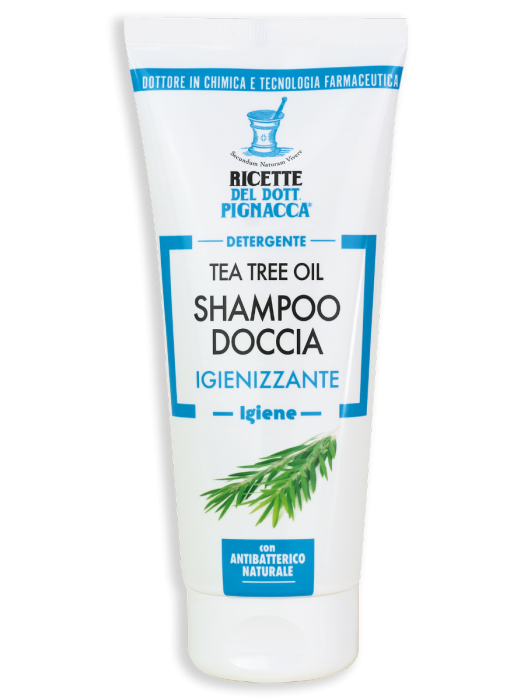 Pilogen Carezza Tea Tree Oil Shampoo Doccia Tonificante Igienizzante 200ml - Ricette del Dott. Pignacca